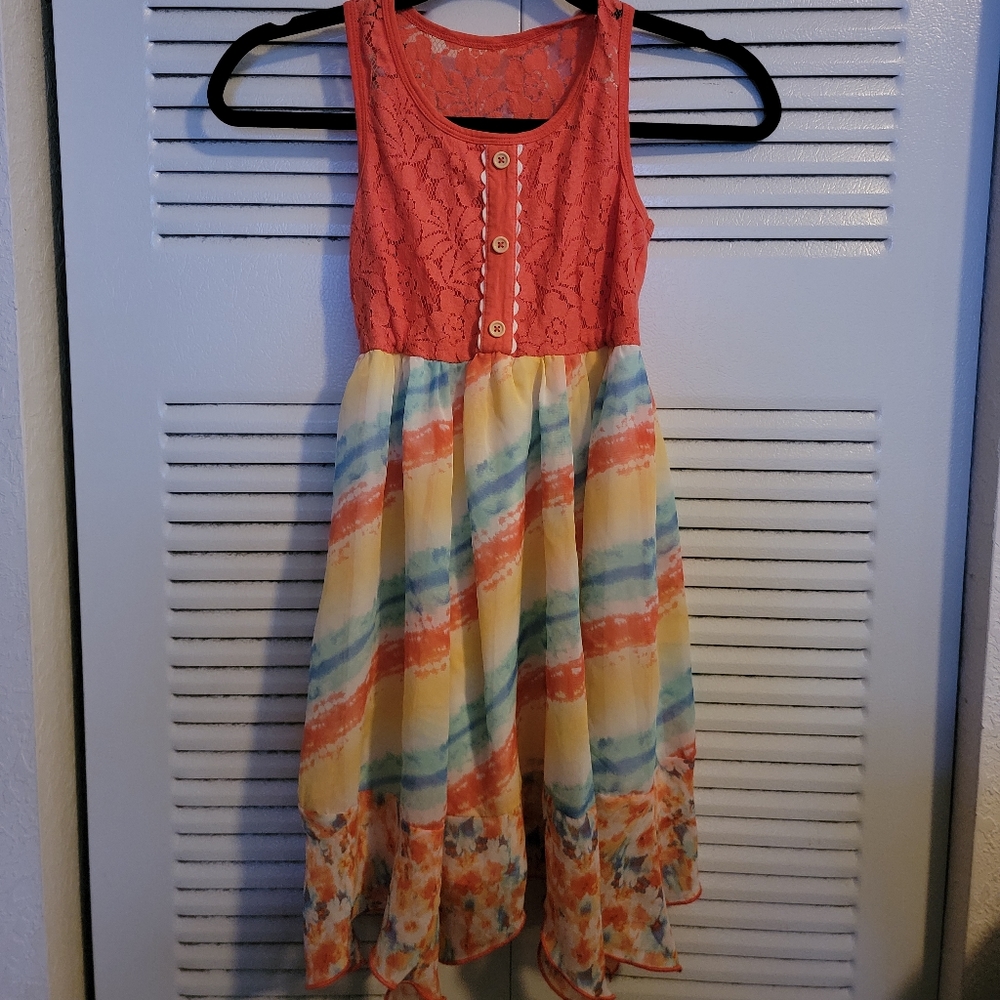 Girls layered dress in size 8